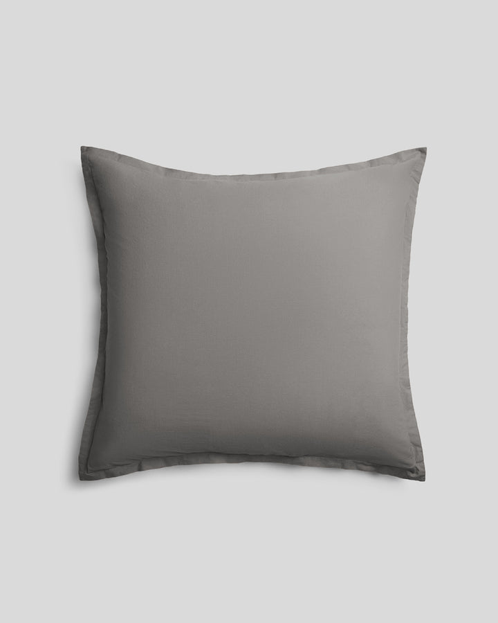 Brushed Cotton Euro Sham (Pebble)